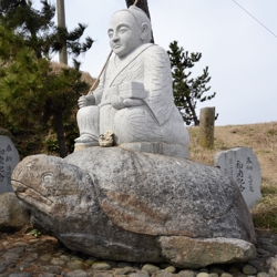 浦島児像(島児神社)