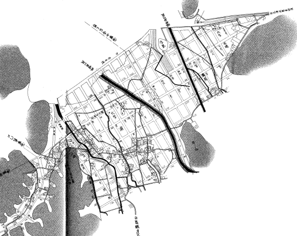 舞鶴市街地の地図