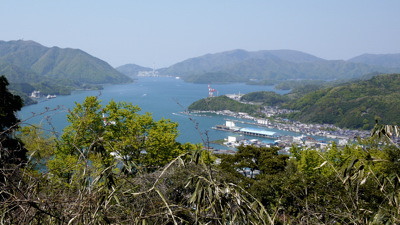 愛宕山の眺望：西舞鶴湾