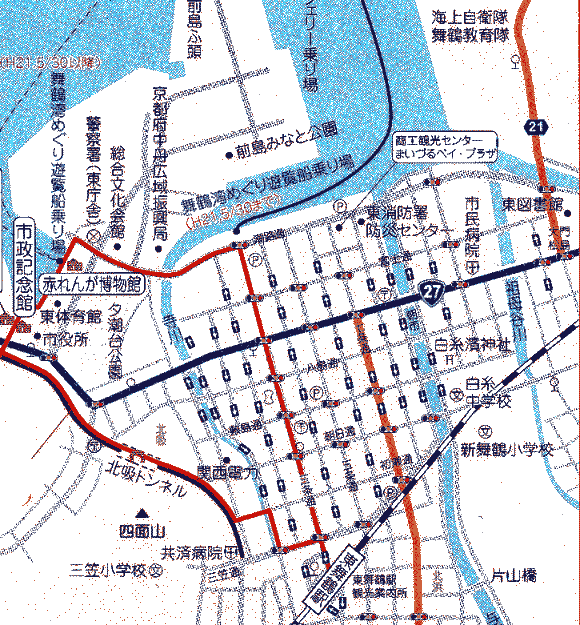 現在の市街地(東舞鶴浜)