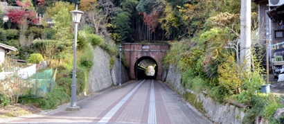 引き込み線の北吸トンネル