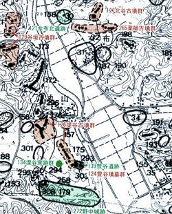 遺蹟地図(丸山付近)