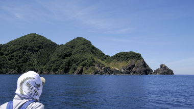 成生岬の突端部